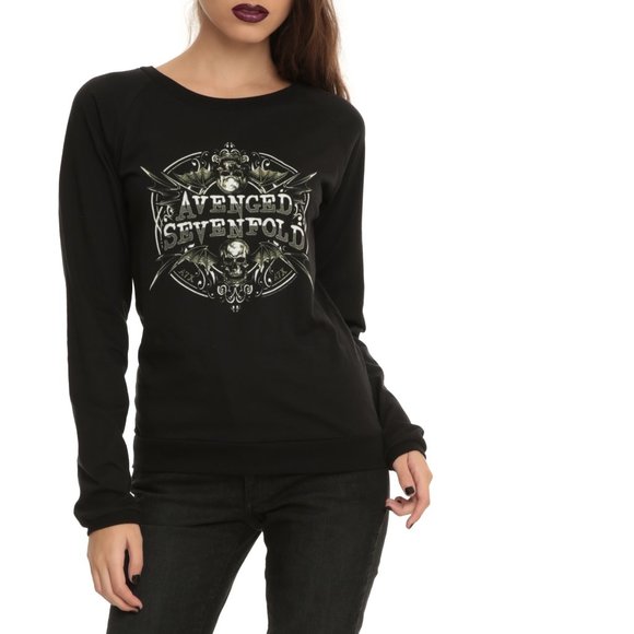Avenged Sevenfold A7X Girls metal rock l/s Raglan Official T-Shirt 3X NWT - Picture 1 of 3